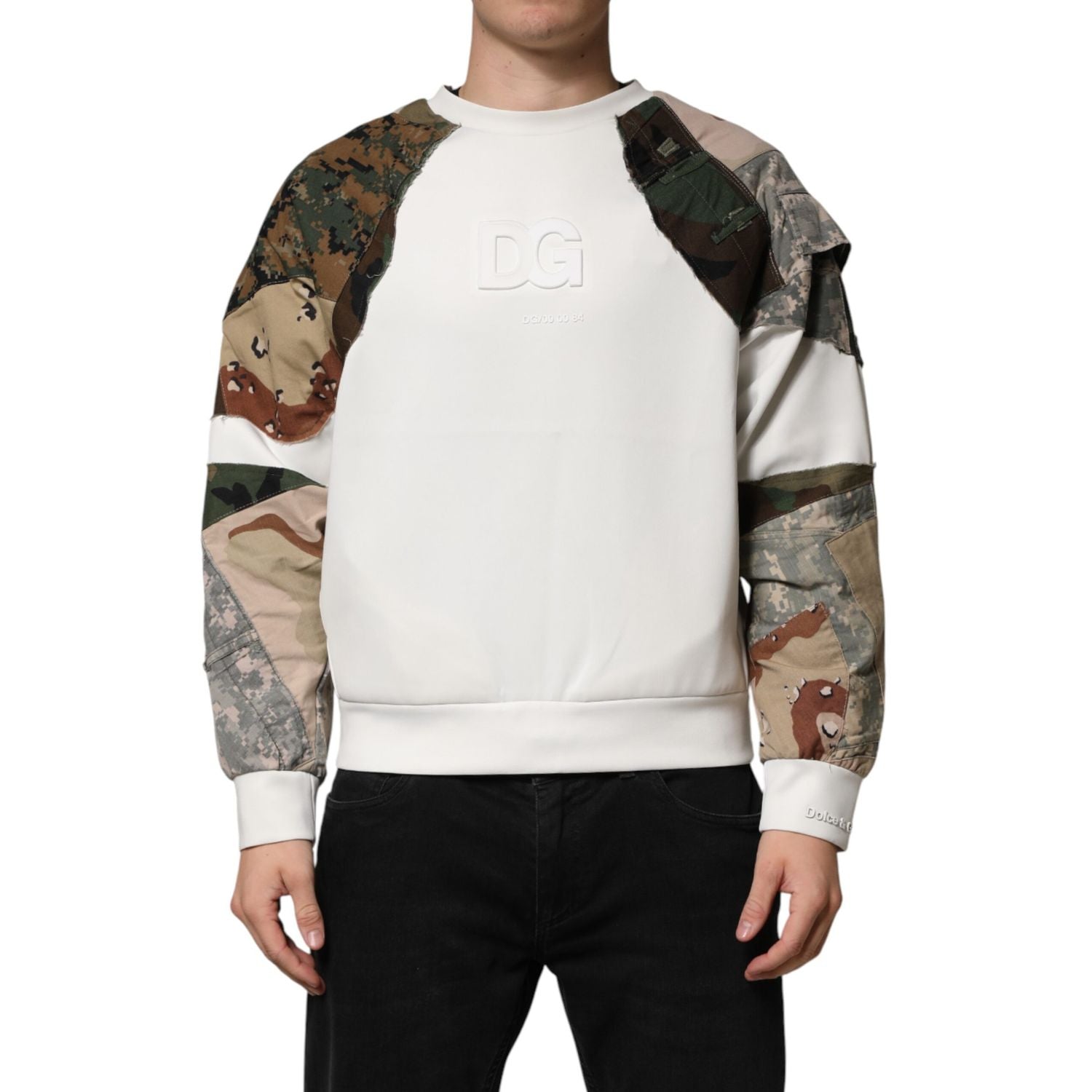 Dolce & Gabbana Multicolor Camouflage Sweatshirt Sweater
