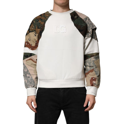 Dolce & Gabbana Multicolor Camouflage Sweatshirt Sweater