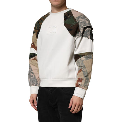 Dolce & Gabbana Multicolor Camouflage Sweatshirt Sweater