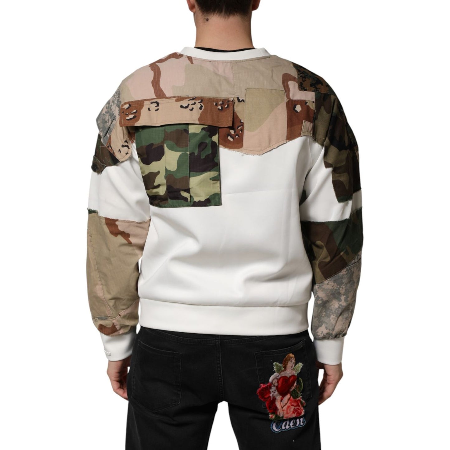 Dolce & Gabbana Multicolor Camouflage Sweatshirt Sweater
