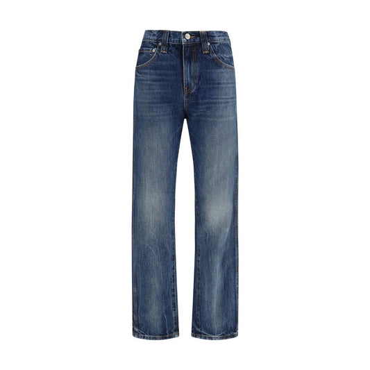 Khaite Blue Cotton High-Waisted Jean 1728,27,72470364320,Blue,Clothing,High-Waisted Jeans - Jeans Denim - Clothing,Jeans Denim - Clothing,Khaite,New with tags,Women