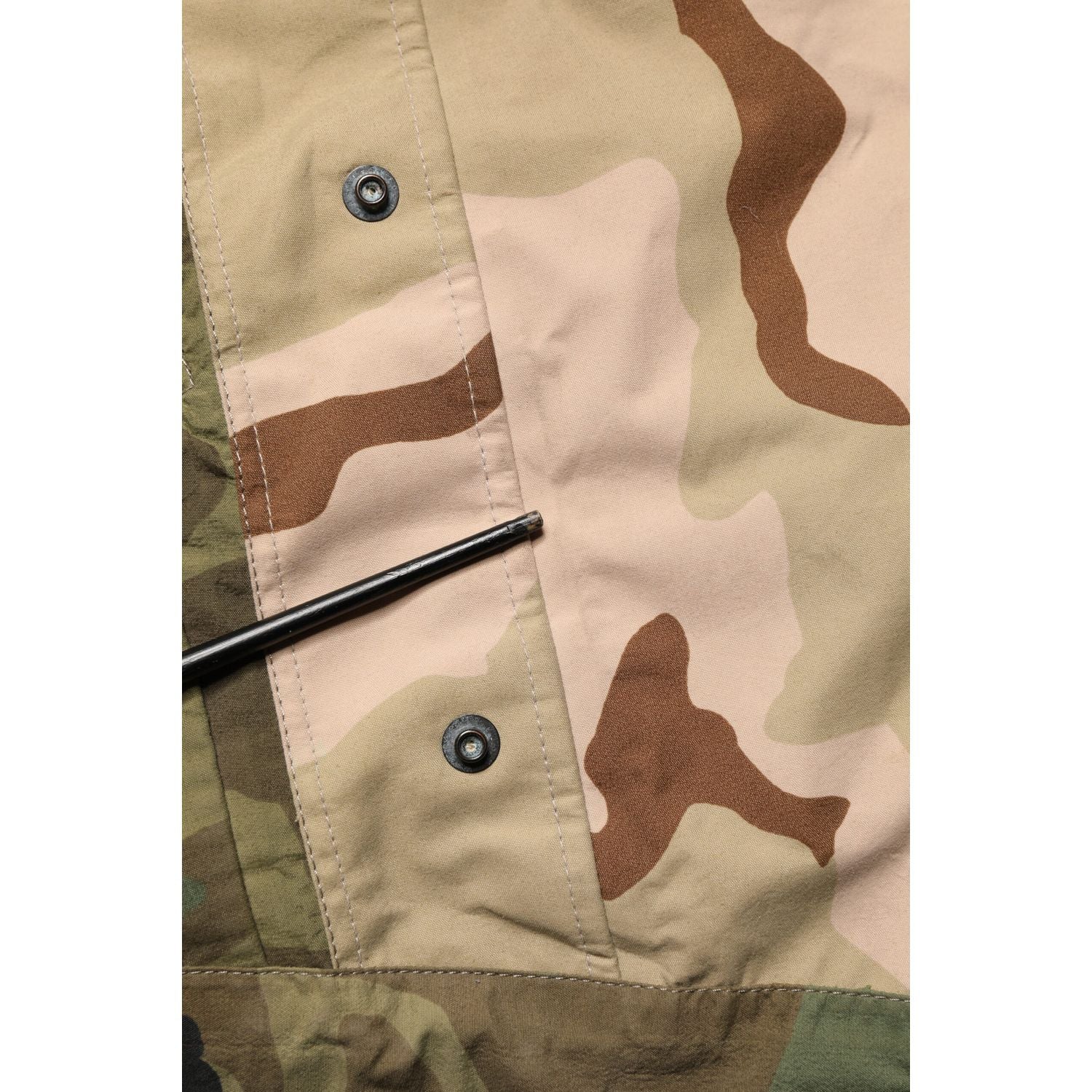 Dolce & Gabbana Multicolor Camouflage Hooded RainCoat Jacket