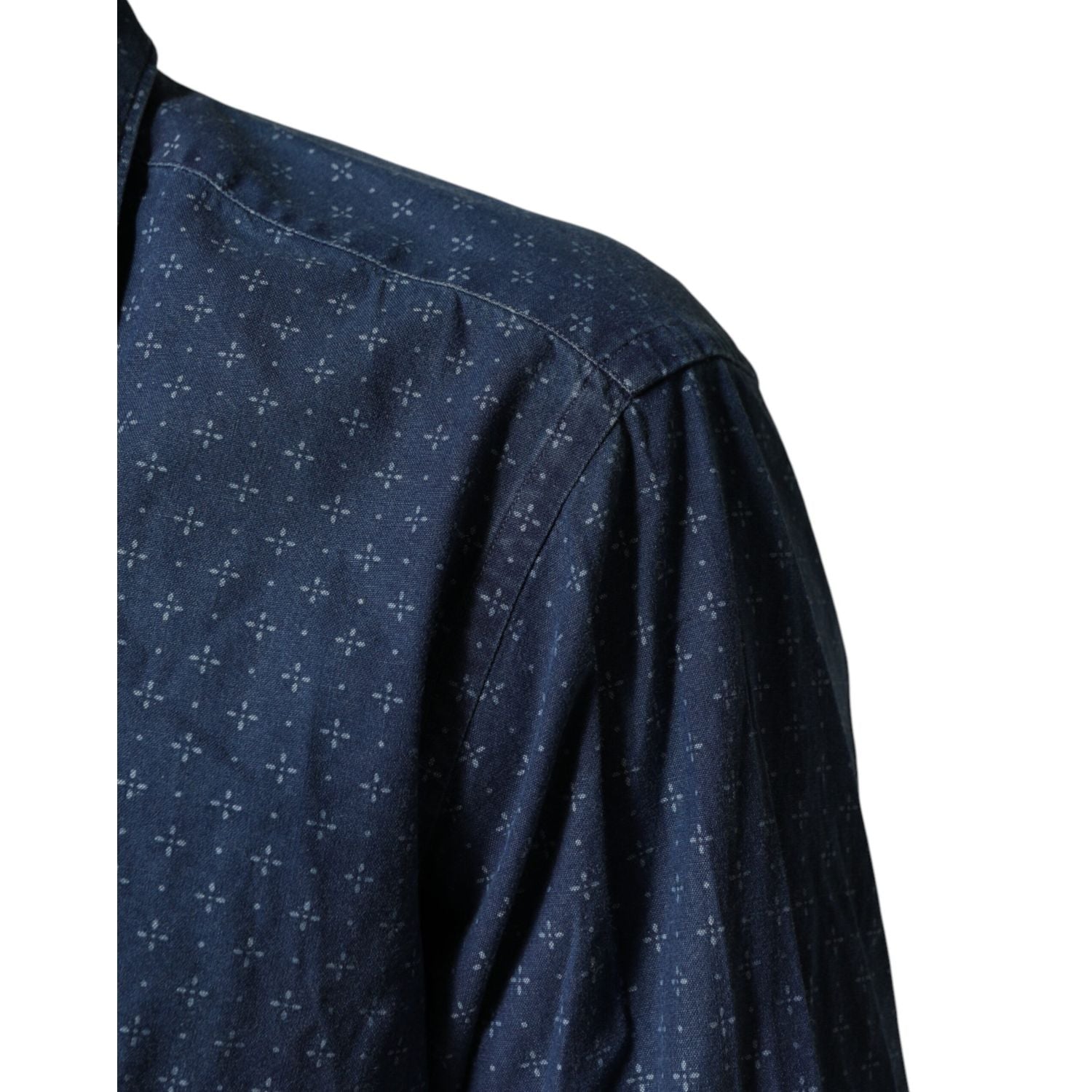 Orian 1968 Blue Button Down Long Sleeves Men Shirt