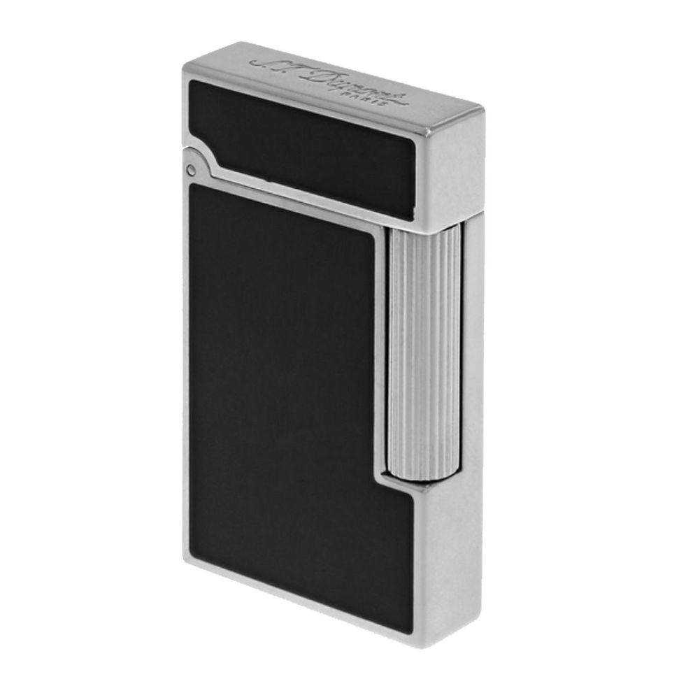ACCENDINI S-T- DUPONT MOD. 17080 in silver and black finish