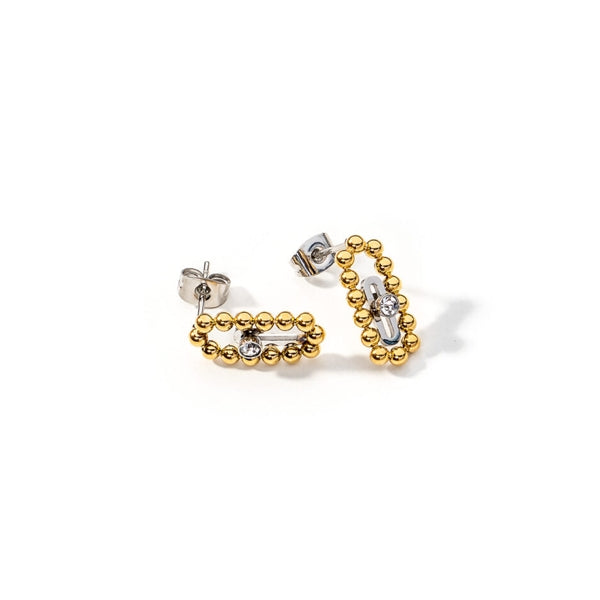 AN JEWELS JEWELRY Mod. AL.ESOK01SYC elegant gold-plated earrings with a delicate bead design
