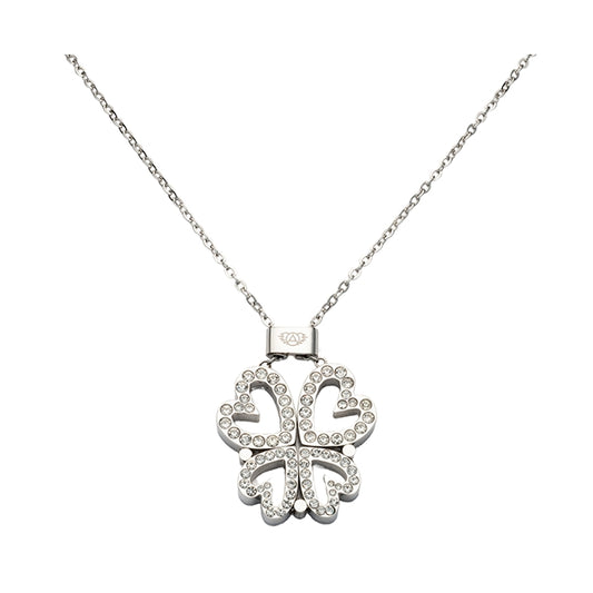AN JEWELS JEWELRY Mod. AL.NLBUTT4SCZ silver necklace with clover pendant