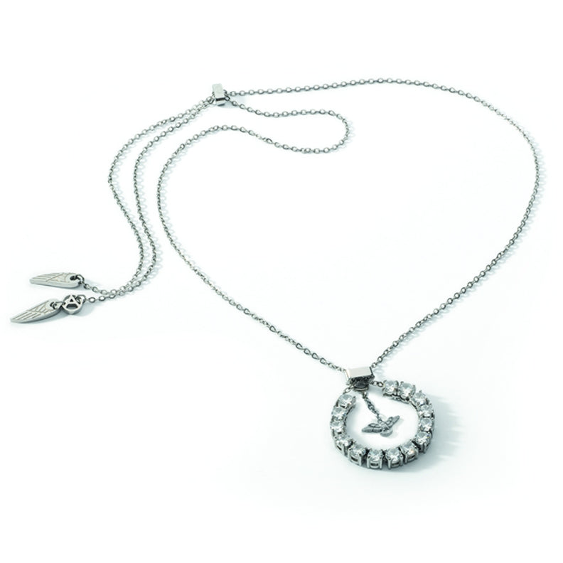 AN JEWELS JEWELRY Mod. AL.NLOY1SC silver necklace with pendant