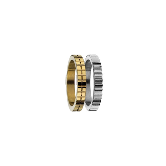 AN JEWELS JEWELRY Mod. AR.R2NS03SY-8 rings in gold and silver combination