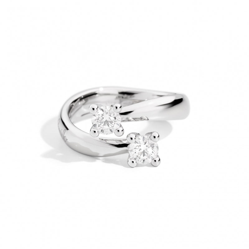alt_tag: ANELLI RECARLO MOD. R02CO341_047 elegant diamond ring with two sparkling stones on a sleek silver band
