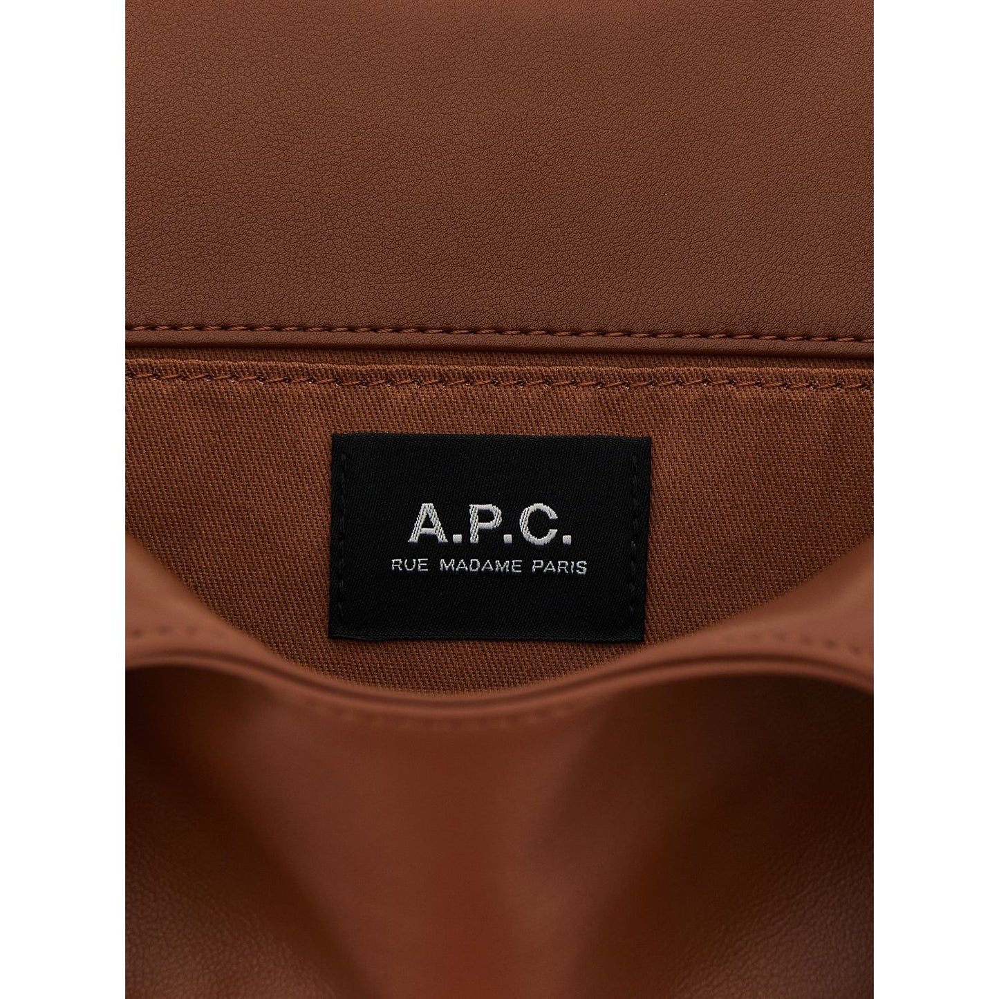 A.P.C. Brown Polyester Handbag