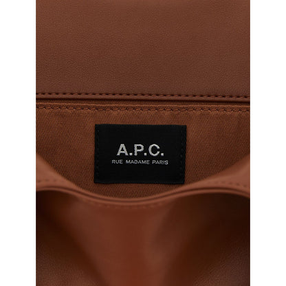 A.P.C. Brown Polyester Handbag