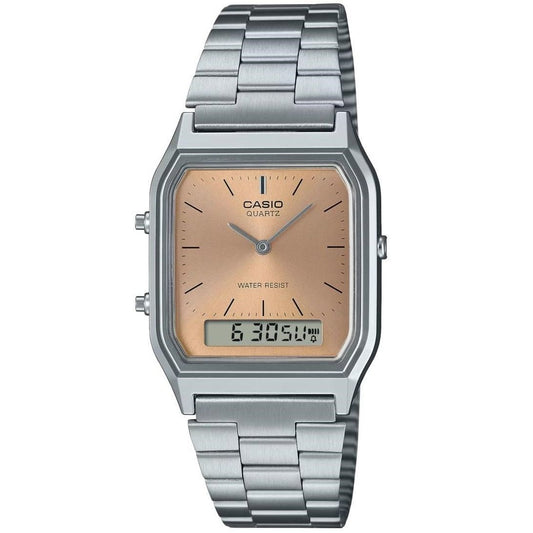 CASIO VINTAGE Mod. EDGY COLLECTION SUNRAY DIAL - PINK COPPER-0