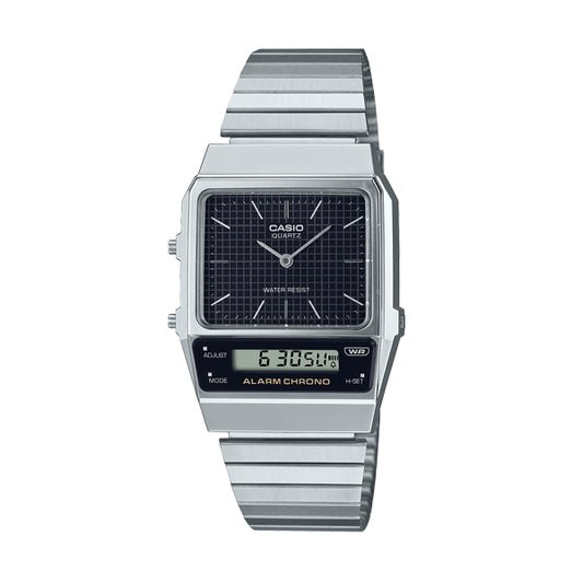 CASIO VINTAGE Mod. EDGY COLLECTION RETRO DIAL - BLACK AQ-800E-1AEF