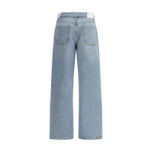 Back view of Agolde Echo Jeans with classic pockets and modern tailoring, made from 100% cotton, AW25 collection.