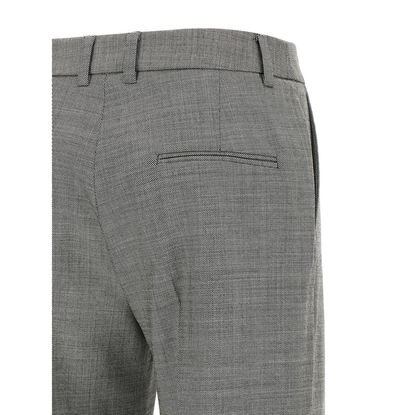 Alberto Biani Gray Wool Flared Pants