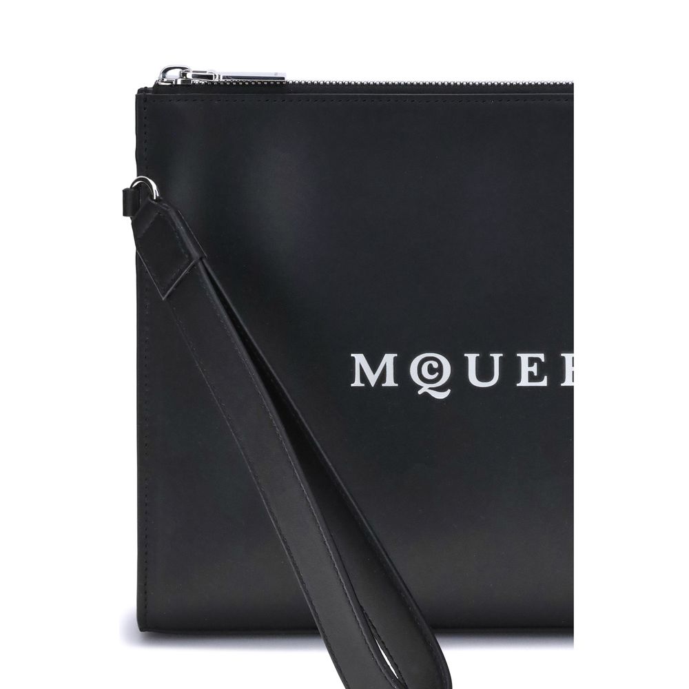 Alexander McQueen Black Calf Leather Bos Taurus Wallet
