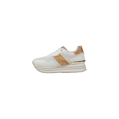 Alviero Martini Prima Classe White Polyethylene Platform Sneakers with elegant design, ideal for versatile wear.