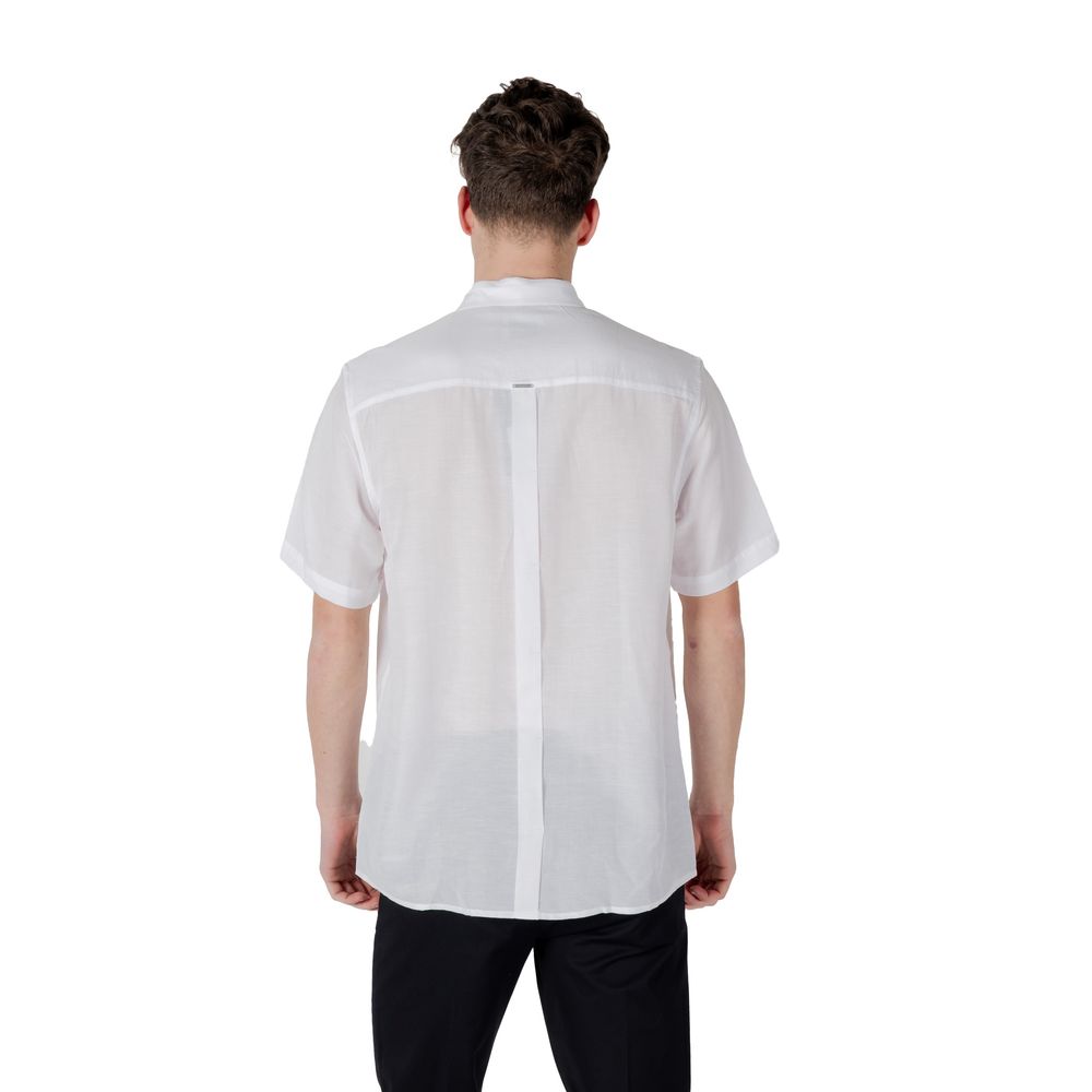 Antony Morato White Lyocell Shortsleeve Shirt