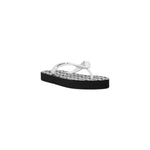 Armani Exchange Black And White Rubber Flip-Flop Sandal