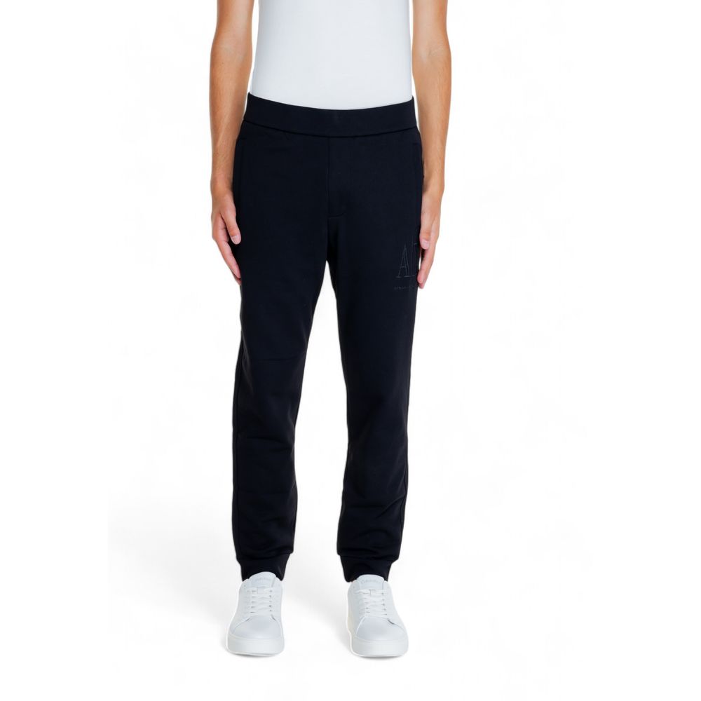 Armani Exchange Black Cotton Joggers (Workout Pants)