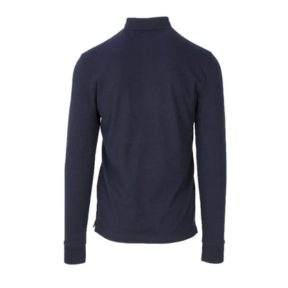 Armani Exchange Blue Cotton Polo Shirt
