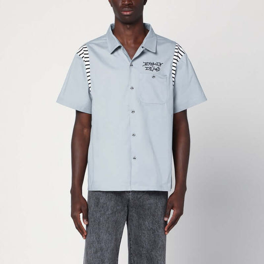 Brain Dead Grey/blue cotton shirt