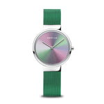 BERING MOD. 10X31-ANNIVERSARY1 watch with green strap and metallic dial