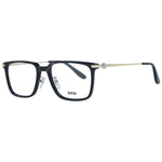 BMW Black Men Glasses Frame, full-rim rectangle with metal and plastic material, size 54-18-150, demo lenses included.