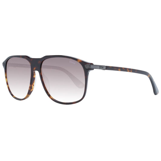 BMW Brown Men Sunglass with full-rim plastic frame and gradient lenses, provides 100% UVA & UVB protection, includes branded case.