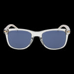 BOSS MOD. BOSS 1508_S 52KB7KU sunglasses for gentlemen, front view showing sleek design with clear frames and blue lenses.
