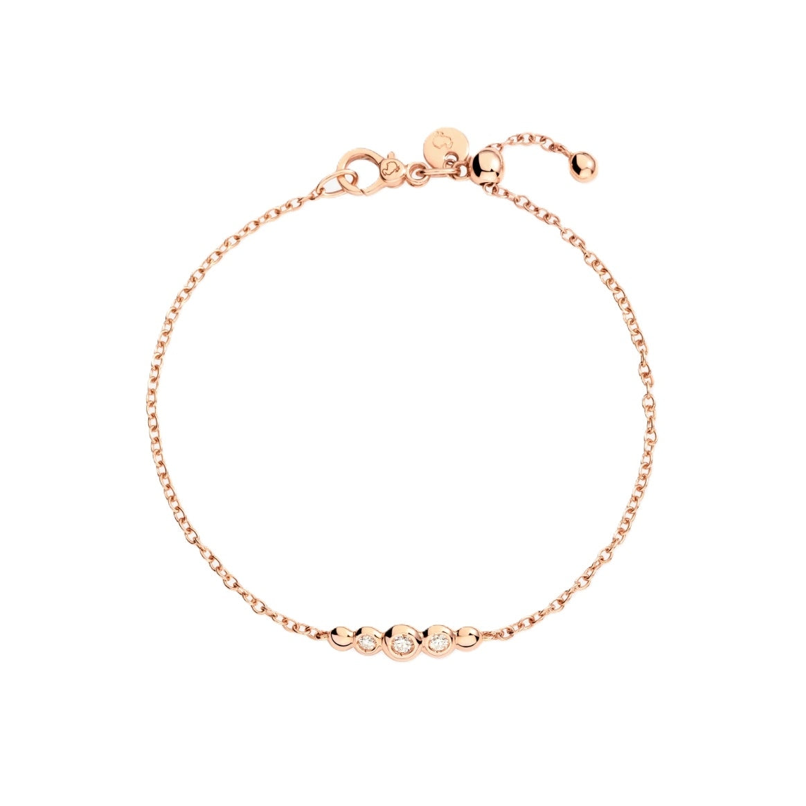 BRACCIALI DODO MOD. DBC4004BOLLIDB09RM delicate rose gold bracelet with gemstone accents