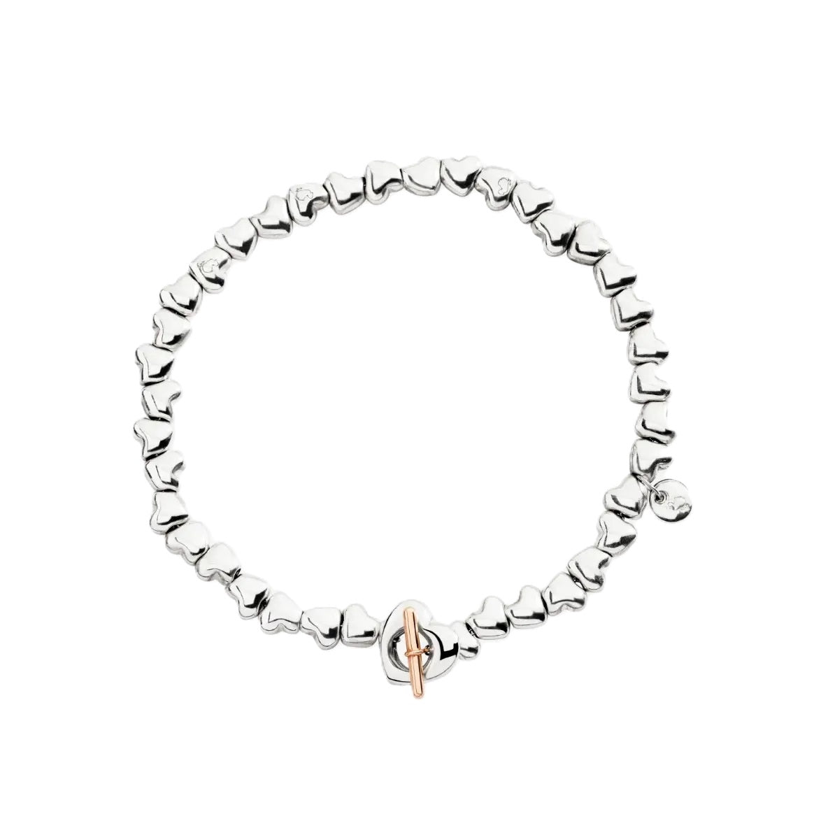 BRACCIALI DODO MOD. DBC5000HEART0009AM silver heart bracelet