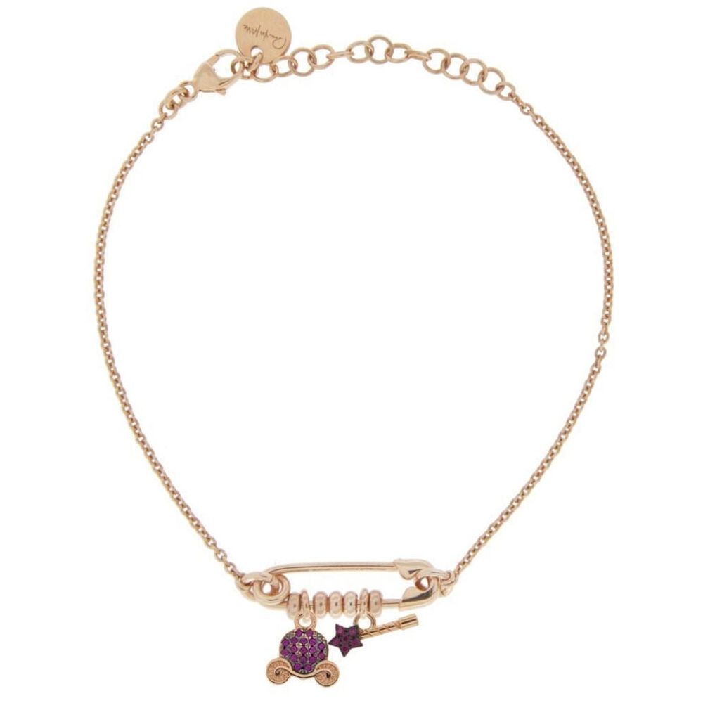 BRACCIALI RUE DES MILLE MOD. BRZ-SPILLA C2 bracelet with unique charm and gold finish
