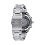 Back view of BREIL TRIBE Mod. EW0570 watch with stainless steel bracelet, quartz analog movement, and 10 ATM water resistance.