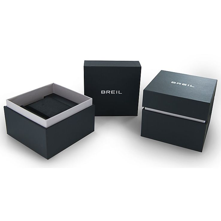 Official box packaging for BREIL TRIBE Mod. EW0655 watch with logo visible on lid.
