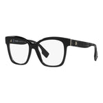 Elegant black acetate BURBERRY MOD. SYLVIE BE 2363 glasses for ladies, featuring a chic square design.