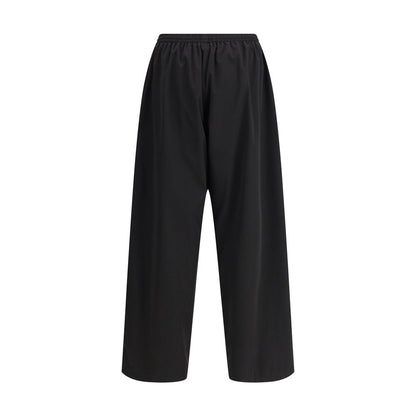 Balenciaga Black Polyester Casual Pants