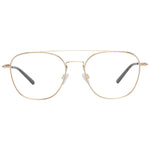 Bally Gold Men Glasses Frame, full-rim round gold frame with metal & plastic material, designed for men, includes branded case.