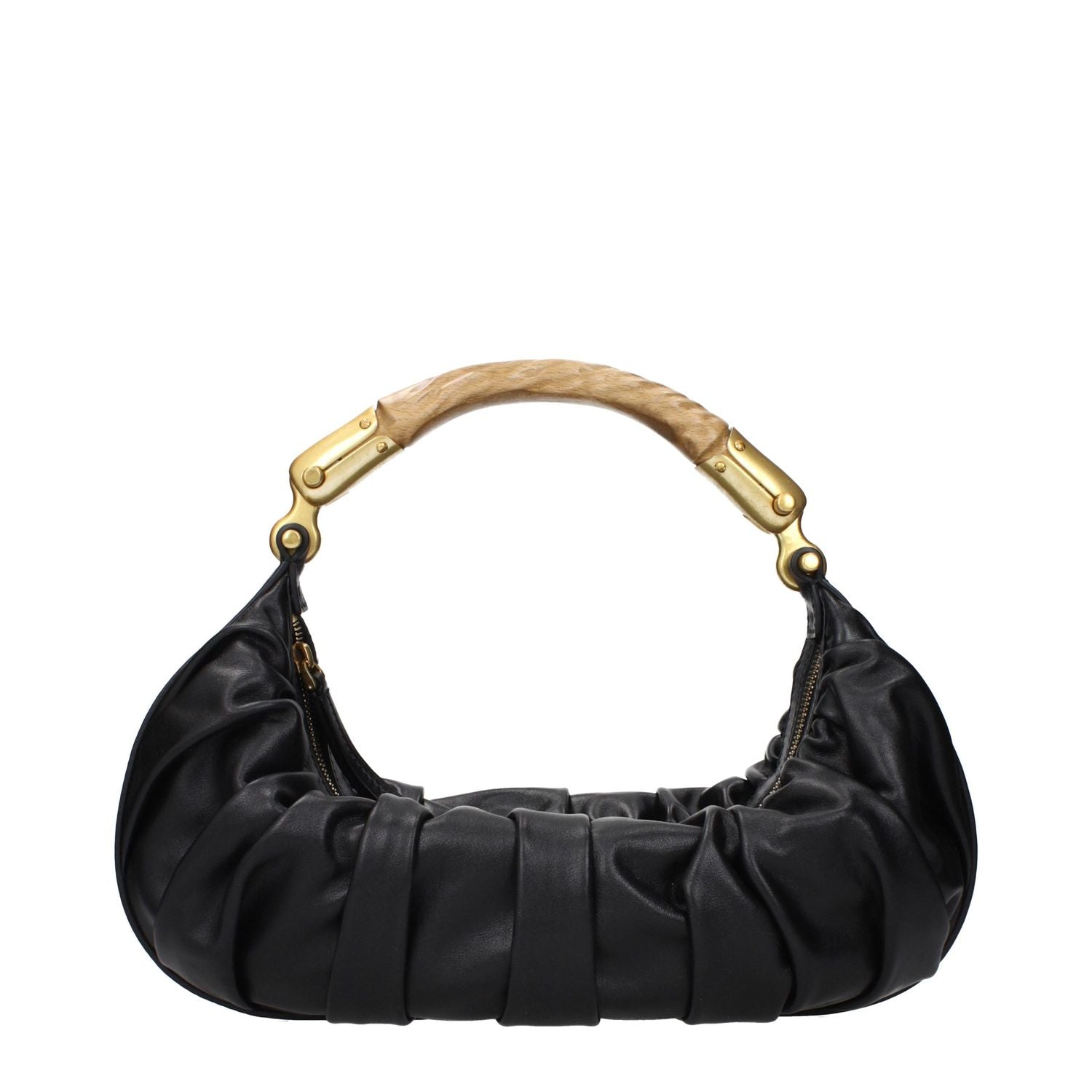 Balmain Black Leather Handbag