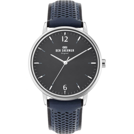 Ben Sherman Blue Leather Dress Watch