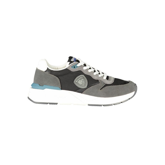 Blauer Nero Polyurethane Men Sneaker 1728,67403481248,Athletic - Sneakers - Shoes,Black,Blauer,EU40/US7,EU41/US8,EU44/US11,Men,New with tags,Shoes,Sneakers - Shoes