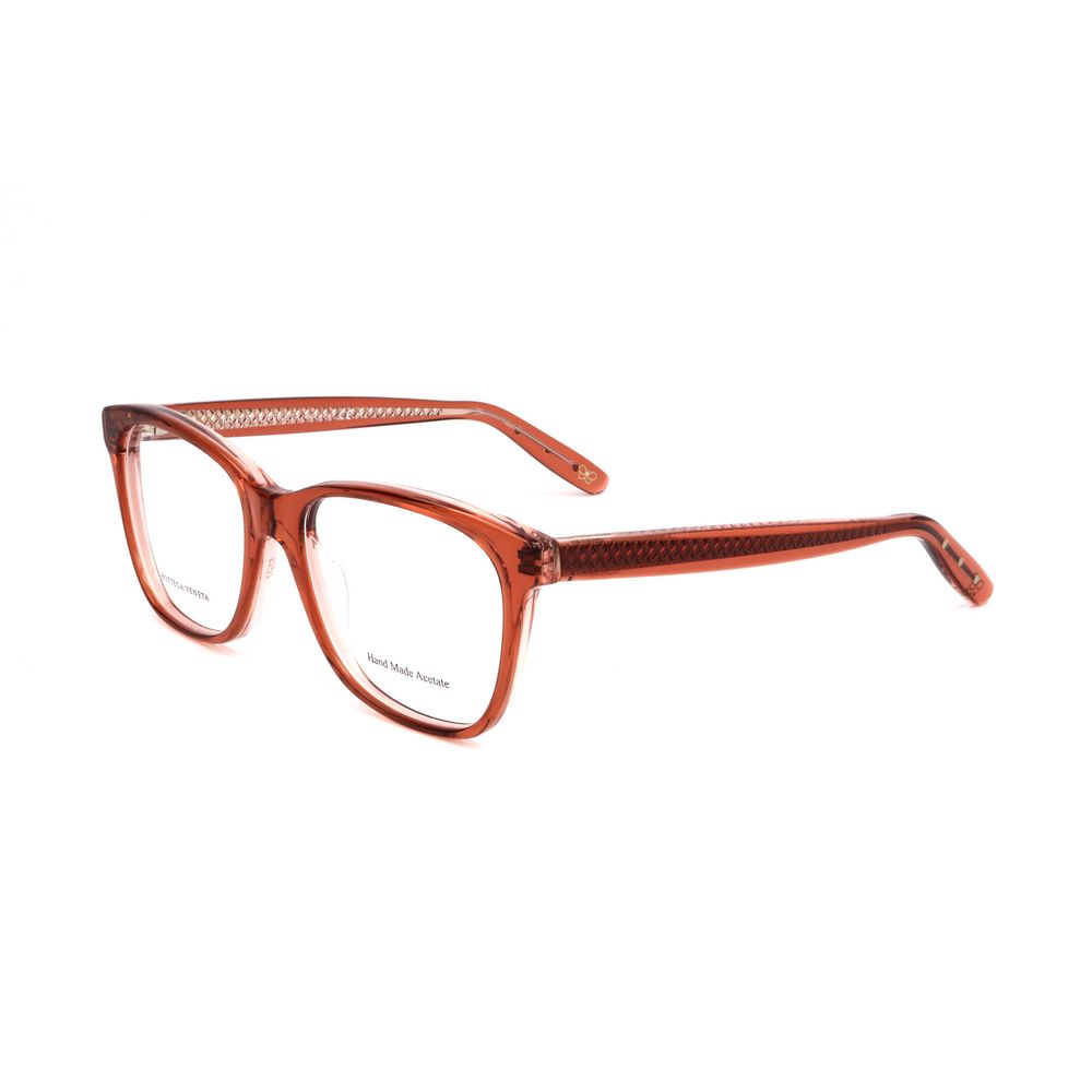 Bottega Veneta Multicolor Acetate Frames, pink glasses for women, style BV244F2K with 52/17/140 mm dimensions, acetate material.