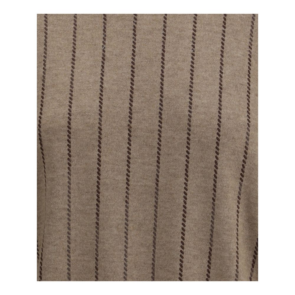 Brunello Cucinelli Beige Cashmere Cashmere Sweater