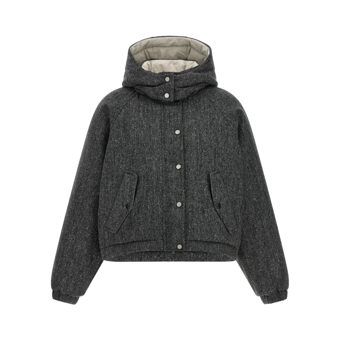 Brunello Cucinelli Gray Virgin Wool Jacket