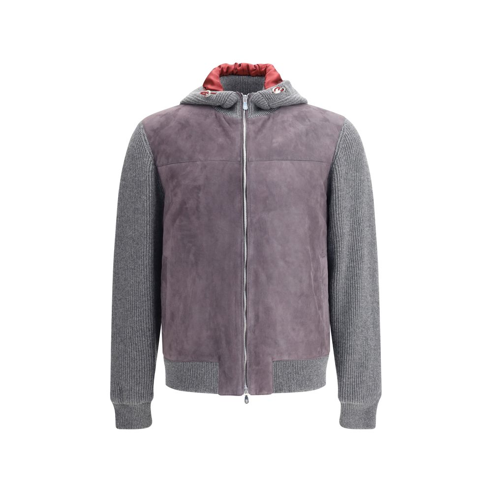 Brunello Cucinelli Gray Wool Jackets And Coat