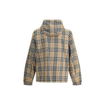 Burberry Archive Check reversible Jacket featuring iconic check pattern and hood.