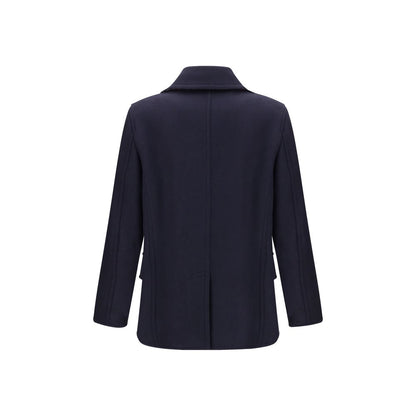 Burberry Blue Wool Coat