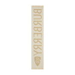 Burberry Logo wool scarf in archive beige with wraparound style, frayed edges, and mini logo tag. Rectangle shape wool scarf.