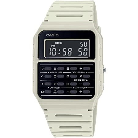 CASIO VINTAGE Mod. CALCULATOR EDGY COLLECTION - CREAM & BLACK CA-53WF-8BDF