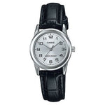 CASIO COLLECTION Mod. LADY 3H. LEATHER - SILVER WATCHES